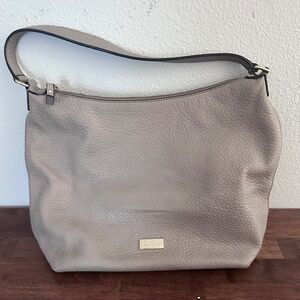 Kate Spade New York Prospect Kaia Gray Leather Shoulder Bag